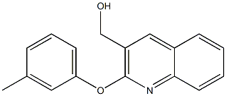 [2-(3-methylphenoxy)quinolin-3-yl]methanol,,结构式