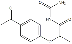 [2-(4-acetylphenoxy)propanoyl]urea Structure