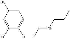 [2-(4-bromo-2-chlorophenoxy)ethyl](propyl)amine Structure