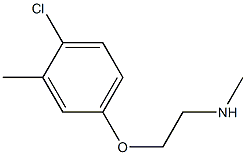 [2-(4-chloro-3-methylphenoxy)ethyl](methyl)amine Structure