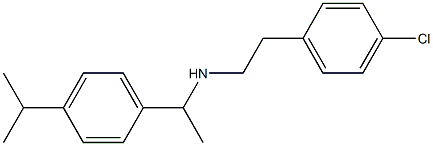 [2-(4-chlorophenyl)ethyl]({1-[4-(propan-2-yl)phenyl]ethyl})amine Structure