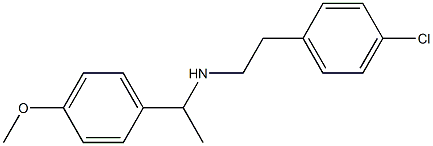 [2-(4-chlorophenyl)ethyl][1-(4-methoxyphenyl)ethyl]amine Struktur