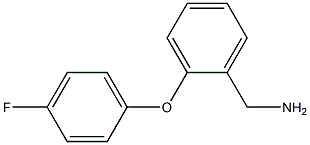 [2-(4-fluorophenoxy)phenyl]methanamine 结构式