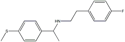 [2-(4-fluorophenyl)ethyl]({1-[4-(methylsulfanyl)phenyl]ethyl})amine Structure