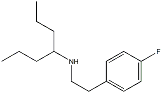 [2-(4-fluorophenyl)ethyl](heptan-4-yl)amine Struktur