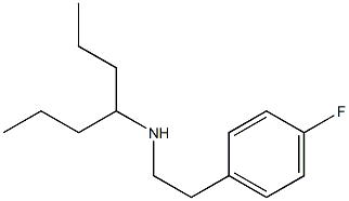 [2-(4-fluorophenyl)ethyl](heptan-4-yl)amine Structure