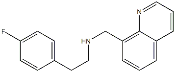 [2-(4-fluorophenyl)ethyl](quinolin-8-ylmethyl)amine Struktur