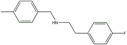 [2-(4-fluorophenyl)ethyl][(4-methylphenyl)methyl]amine Structure