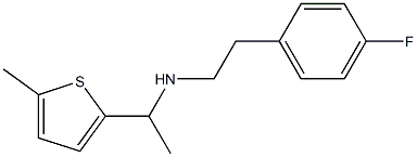 [2-(4-fluorophenyl)ethyl][1-(5-methylthiophen-2-yl)ethyl]amine Structure