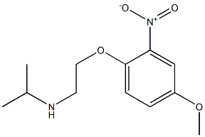 [2-(4-methoxy-2-nitrophenoxy)ethyl](propan-2-yl)amine,,结构式