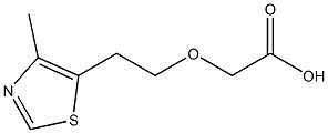 [2-(4-methyl-1,3-thiazol-5-yl)ethoxy]acetic acid Struktur