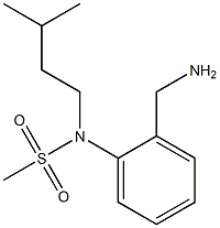 [2-(aminomethyl)phenyl]-N-(3-methylbutyl)methanesulfonamide Structure