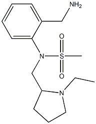 [2-(aminomethyl)phenyl]-N-[(1-ethylpyrrolidin-2-yl)methyl]methanesulfonamide