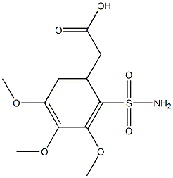 [2-(aminosulfonyl)-3,4,5-trimethoxyphenyl]acetic acid Structure