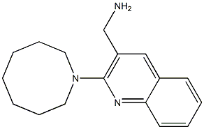 [2-(azocan-1-yl)quinolin-3-yl]methanamine,,结构式
