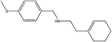 [2-(cyclohex-1-en-1-yl)ethyl]({[4-(methylsulfanyl)phenyl]methyl})amine 结构式
