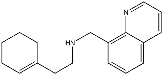 [2-(cyclohex-1-en-1-yl)ethyl](quinolin-8-ylmethyl)amine,,结构式