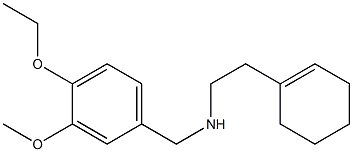 [2-(cyclohex-1-en-1-yl)ethyl][(4-ethoxy-3-methoxyphenyl)methyl]amine Struktur