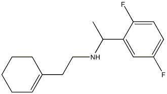 [2-(cyclohex-1-en-1-yl)ethyl][1-(2,5-difluorophenyl)ethyl]amine,,结构式