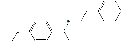 [2-(cyclohex-1-en-1-yl)ethyl][1-(4-ethoxyphenyl)ethyl]amine Struktur