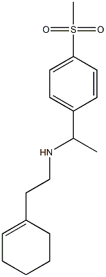 [2-(cyclohex-1-en-1-yl)ethyl][1-(4-methanesulfonylphenyl)ethyl]amine Struktur