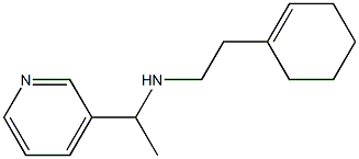 [2-(cyclohex-1-en-1-yl)ethyl][1-(pyridin-3-yl)ethyl]amine,,结构式