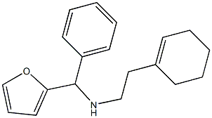 [2-(cyclohex-1-en-1-yl)ethyl][furan-2-yl(phenyl)methyl]amine Structure