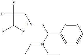[2-(diethylamino)-2-phenylethyl](2,2,3,3-tetrafluoropropyl)amine,,结构式