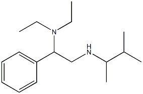 [2-(diethylamino)-2-phenylethyl](3-methylbutan-2-yl)amine Struktur