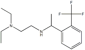 [2-(diethylamino)ethyl]({1-[2-(trifluoromethyl)phenyl]ethyl})amine 化学構造式