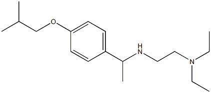 [2-(diethylamino)ethyl]({1-[4-(2-methylpropoxy)phenyl]ethyl})amine,,结构式