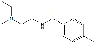 [2-(diethylamino)ethyl][1-(4-methylphenyl)ethyl]amine,,结构式