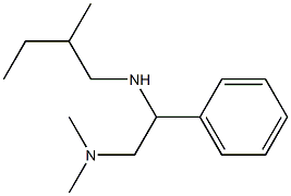 [2-(dimethylamino)-1-phenylethyl](2-methylbutyl)amine 化学構造式