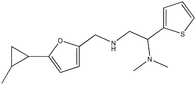 [2-(dimethylamino)-2-(thiophen-2-yl)ethyl]({[5-(2-methylcyclopropyl)furan-2-yl]methyl})amine Structure