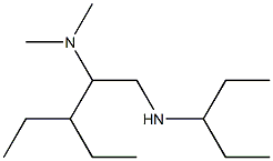 [2-(dimethylamino)-3-ethylpentyl](pentan-3-yl)amine 结构式