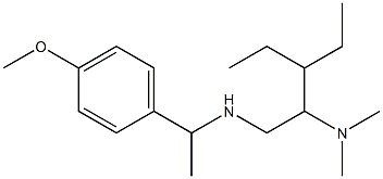 [2-(dimethylamino)-3-ethylpentyl][1-(4-methoxyphenyl)ethyl]amine Struktur