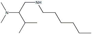 [2-(dimethylamino)-3-methylbutyl](hexyl)amine Struktur