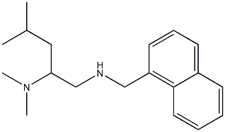 [2-(dimethylamino)-4-methylpentyl](naphthalen-1-ylmethyl)amine Struktur