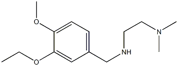 [2-(dimethylamino)ethyl][(3-ethoxy-4-methoxyphenyl)methyl]amine,,结构式