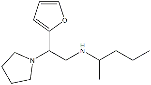 [2-(furan-2-yl)-2-(pyrrolidin-1-yl)ethyl](pentan-2-yl)amine Struktur