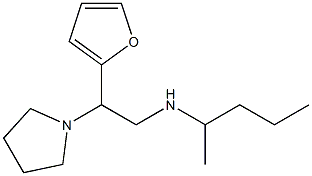 [2-(furan-2-yl)-2-(pyrrolidin-1-yl)ethyl](pentan-2-yl)amine 结构式