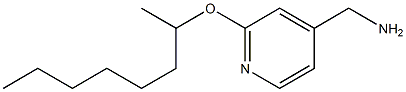 [2-(octan-2-yloxy)pyridin-4-yl]methanamine 结构式