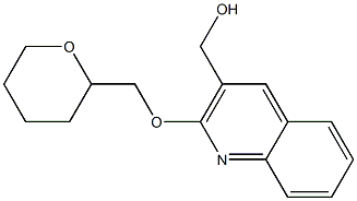[2-(oxan-2-ylmethoxy)quinolin-3-yl]methanol Struktur