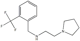 [2-(pyrrolidin-1-yl)ethyl]({[2-(trifluoromethyl)phenyl]methyl})amine Structure