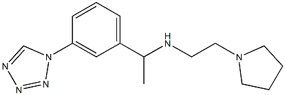 [2-(pyrrolidin-1-yl)ethyl]({1-[3-(1H-1,2,3,4-tetrazol-1-yl)phenyl]ethyl})amine Structure