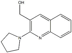 [2-(pyrrolidin-1-yl)quinolin-3-yl]methanol Struktur