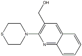 [2-(thiomorpholin-4-yl)quinolin-3-yl]methanol Struktur