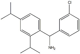 [2,4-bis(propan-2-yl)phenyl](3-chlorophenyl)methanamine,,结构式