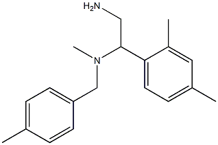 [2-amino-1-(2,4-dimethylphenyl)ethyl](methyl)[(4-methylphenyl)methyl]amine 结构式