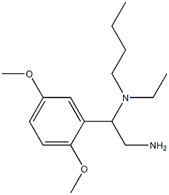[2-amino-1-(2,5-dimethoxyphenyl)ethyl](butyl)ethylamine Structure